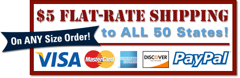 $5 Flat Rate Shipping to all 50 States - Any size order